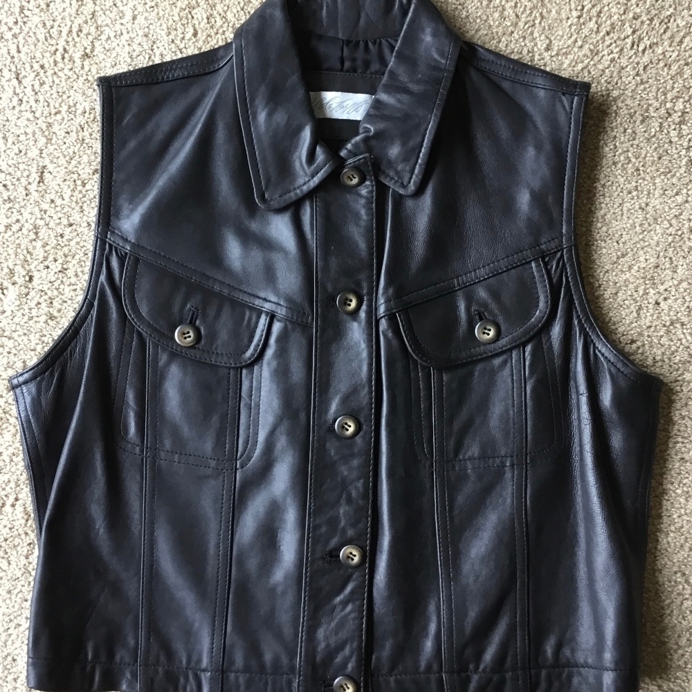 Lord & Taylor Leather Vest